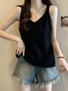 เสื้อกั๊กถักแขนกุดทรงเข้ารูปสำหรับผู้หญิงไซส์ใหญ่ ฤดูใบไม้ร่วง/ฤดูหนาว 2025 ใหม่ เสื้อชั้นในด้านใน เสื้อชั้นในด้านใน