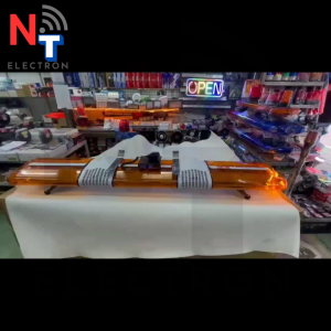 ชุดไฟไซเรนติดหลังคา LED รุ่น 2000L+ พร้อมกล่องเสียง 200W รุ่นยาวพิเศษ180 ซม. แสงสีแดง / เหลือง สำหรับรถฉุกเฉิน กู้ภัย