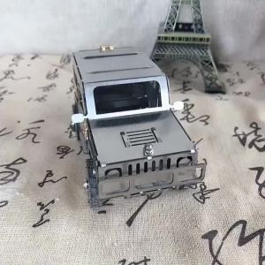 [MSs] Metal Crafts Home Collection Stainless Steel Cutting Hummer Car Model Decoration Kids Gift SMG Humvee
