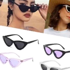 Stok Sedia Ada Cermin Mata Spek Mata Viral Sunglasses Women Fashion Cat Eye Eyeglasses Retro Sunglasses