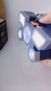 Đèn pin đội đầu LED có thể sạc lại với4 chế độ ánh sáng ánh sáng không thấm nước Thích hợp cho cắm trại ngoài trời đi bộ đường dài chạy bộ