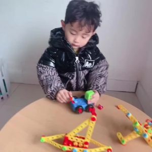 Drill Screwing Building Block 3D Nut Gear Assembly Tool Construction Set Educational Boys and Girls Toolbox Toy for Kids Gift