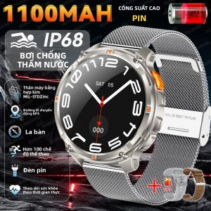 T-Rex Đồng Hồ Thông Minh Siêu Pin 1100mAh Mới GPS IP68 Đèn Pin LED Chống Nước La Bàn Đường Đi Chuyển Động Đồng Hồ Thể Thao Bơi Lội Dành Cho Các Hoạt Động Ngoài Trời