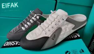 37EIFAK Mules Canvas Sneakers for Men: Korean Style Half Slippers & Fashion Flats