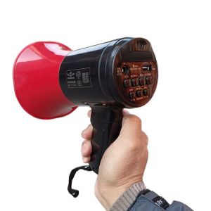 Outdoor Loudspeaker Handheld Megaphone Loudspeaker for Peddling 35W Loud Sound USB Port Bluetooth Lithium Battery Propaganda Handy Gadget Speaker