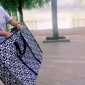 Siêu to 80cm - Túi bạt đựng chăn mền có quai xách túi bạt dứa mềm đựng quần áo túi vải đựng đồ siêu tiện dụng túi vuông đựng chăn màn size to