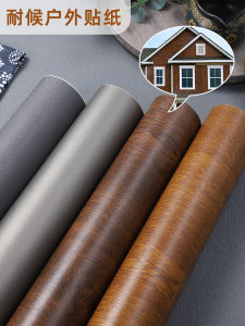 Extra Thick Outdoor Sun Protection Wood Grain Sticker Self Adhesive Exterior Wall Waterproof Weather Resistant Decorative Wallpaper