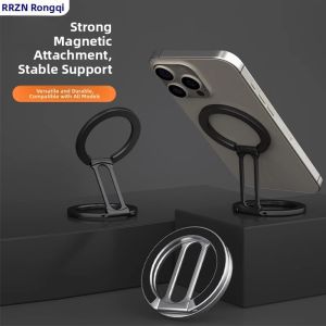 RQZN | Dual-Sided Magnetic Phone Stand Portable Metal Foldable Rotatable Multi-Function Support