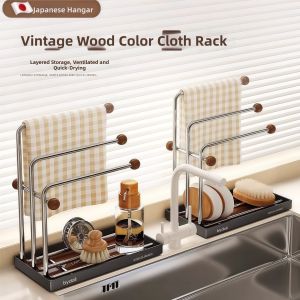 Kitchen Drainer Organizer Rack for Sponges and Dish Cloths