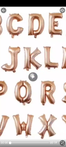 ลูกโป่งตัวอักษรขนาด 16 นิ้ว (สีเงิน/สีทอง/สีโรสโกลด์) ลูกโป่งตัวอักษรเคลือบอลูมิเนียม ใช้สำหรับตกแต่งงานเฉลิมฉลอง เช่น งานวันเกิด งานแต่งงาน และเทศกาลต่างๆ