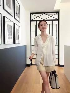 SUSHE | Comfortable Stylish Loose High Waisted A-Line Wide Leg White Shorts