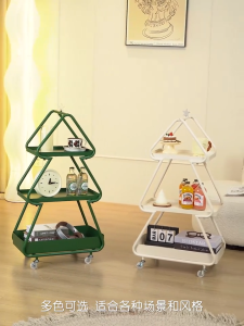 Modern Living Room Furniture Sofas End Table Three Levels Storage Table Christmas Trees for Home