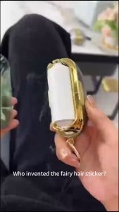 Mini Portable Sticky Lint Roller Double-Sided Tearable Roll Paper Roller Clothes Dust Pet Hair Remover