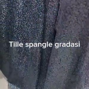 Kain Tille Spangle Gradasi Quality Premium Bahan Kebaya Gamis Dress