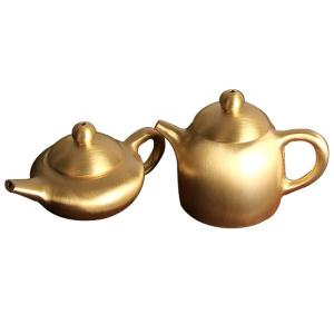 Mini Copper Teapot Handmade Pure Copper Tea Brewing Small Capacity Gongfu Tea Pot Luxury Creative Handle Piece for One