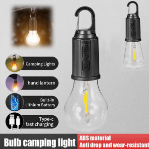 Portable LED Light Outdoor Waterproof Camping Bulb USB Rechargeable Emergency Work Light Tent Lamp Camping Atmosphere Lamp