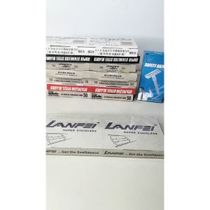 G46 Dao Lam LANFEI Hộp 100 Lưỡi - Lưỡi Dao Cạo Hai Mặt GA625