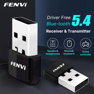 Fenvi | FENVI USB Bluetooth 5.4 Adapter Transmitter Receiver Bluetooth 5.3 Dongle Wireless USB Adapter For Mouse Keyboard Speaker Music