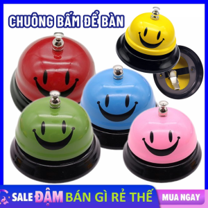 Chuông Bấm Để Bàn Hình Mặt Cười Dễ Thương - Chuông Để Bàn Bấm Tay Dùng Chơi Game  Gọi Phục Vụ - Chuông Bấm Tay