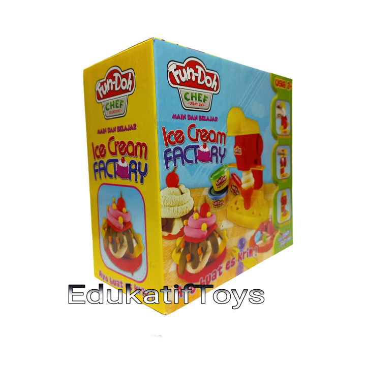 Ice Cream Factory- Fun Doh Es Krim- Play Doh Es Krim