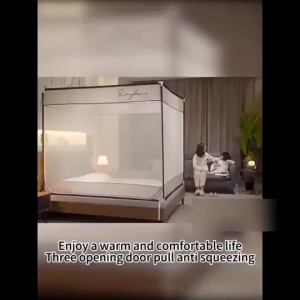 Happihaus 2-Door Mosquito Net For Family Fully Enclosed Curtain Anti-mosquito Tent Zipper Mosquito Net