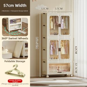 Easy-to-Assemble Foldable Childrens Wardrobe