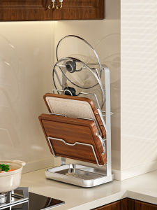 ตู้เสื้อผ้าแบบติดผนังทำจากเหล็กไนลอน 304 สำหรับห้องครัว ชั้นวางของแบบอเนกประสงค์ ไม่ต้องเจาะรู ชั้นวางของสำหรับจาน