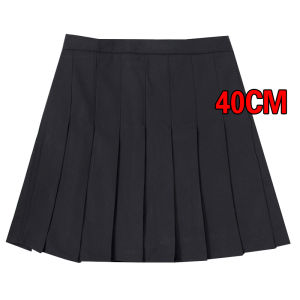 กระโปรงจีบเอวสูงลายจุดสีดำ กระโปรงสั้นสไตล์ JK สำหรับผู้หญิง ป้องกันแสง สไตล์ฤดูร้อน ป้องกันแสง กระโปรงทรงเอ คลุมสะโพก กระโปรงทรงร่ม