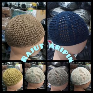 [ GROSIR ISI 20 PCS ]PECI RAJUT ARIFIN | PECI SONGKOK RAJUT ARIPIN