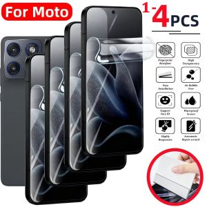 1-4Pcs HD Screen Protector For Motorola Moto G86 G84 G85 G96 G75 G56 Edge 60 70 50 Fusion 50 Ultra 60S 60 Pro Soft Hydrogel Film
