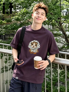 izzue | Purple Casual Loose T-Shirt