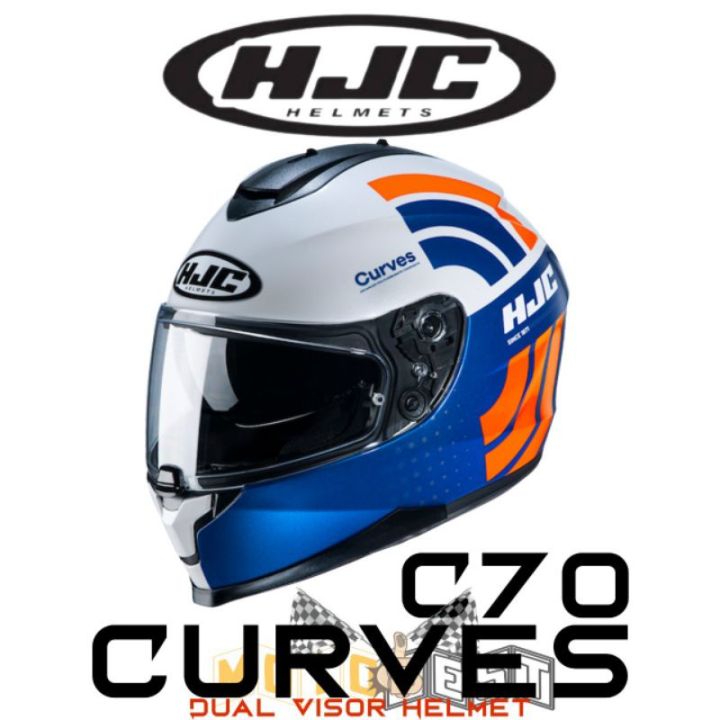 HJC C70 Curves Fullface Dual Visor Helmet Lazada PH