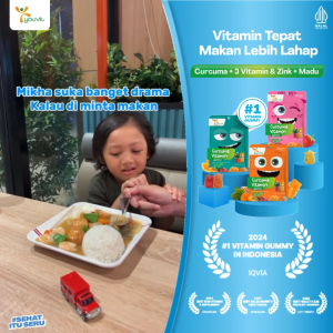 Youvit Multivitamin Anak dan Curcuma Anak (Paket Sebulan) dengan Vitamin C Sayur dan Buah untuk Tumbuh Kembang serta Curcuma Zink dan Madu untuk Meningkatkan Nafsu Makan Anak