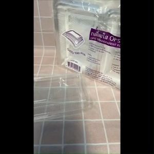 100 ชิ้น กล่องใสใส่ขนม OPS HTP-4H (ฝาไม่ล็อค) 12x18x4.5cm