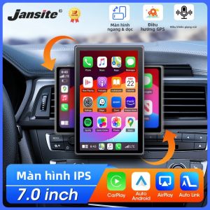 Máy Nghe Nhạc Đa Phương Tiện Ô Tô Di Động 7 Inch Với Màn Hình Cảm Ứng IPS AI Dẫn Đường GPS Bluetooth Tương Thích Đa Năng Hỗ Trợ Carplay Và Android Auto