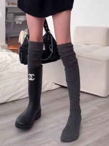 Quần Legging Cao Màu Xám Đậm Phong Cách Hàn Quốc Quần Legging Dài Đến Đầu Gối Quần Legging Nữ Quần Legging Cotton Mùa Xuân