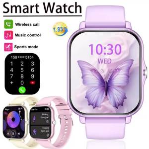 1.83-Inch Smart Watch for Men And Women - Wireless Call Watch with APP Message Notification Calculator Alarm Clock