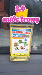 thuốc trừ sâu Abamectin 3.6 nước trong Haihamec 3.6EC chai 450ml: trừ côn trùng miệng nhai sâu cuốn lá bọ trĩ nhện đỏ sâu xanh sâu tơ