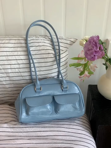 TASONLINESHOP Tas Bahu Kulit Wanita Clavel Bag Premium Aesthetic Import - Shoulderbag Wanita Kuliah Bahan Kulit Terbaru
