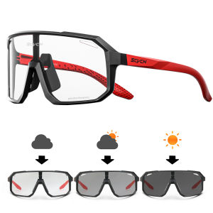 SCVCN Photochromic Cycling Glasses Cycling Sunglasses Bicycle Eyewear Sports MTB Outdoor UV400 Bike Goggles Sunglasses Eyepieces