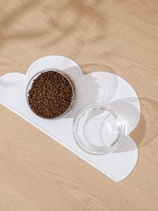 Thảm Ăn Silicon Chống Trơn Trượt Rơi Vãi Thức Ăn Cho Thú Cưng