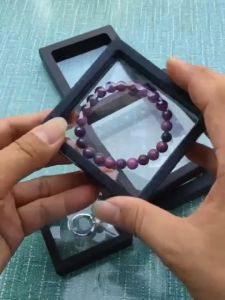Hộp đựng trang sức màng PE trong suốt hộp trang sức mini trưng bày nữ trang-HAUSE