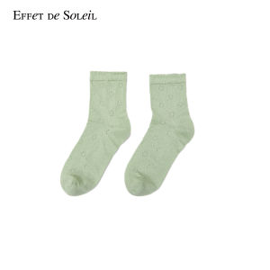 Polka Dot Embroidery Cut Out Women Socks