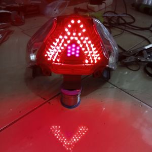 stoplamp running beat new/street delux 10mode merah