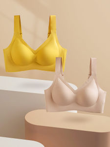 Thai Latex Seamless ผู้หญิง ชุดชั้นใน บราเล็ก ไม่มีห่วงเหล็ก คอลเลกชัน กีฬาปรับเต้านมด้านข้าง เสื้อกั๊ก บรา