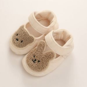 Fashion Baby Girls Boys Cute Soft Cartoon Non-slip Cotton Toddler Princess Shoes Animal Pattern First Walker Shoes for Newborns