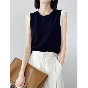 DVDK | Color Block Summer Thin Premium French Style Sleeveless Camisole