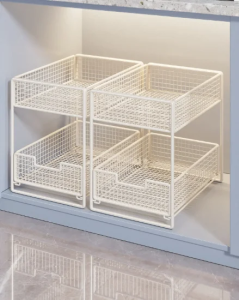 WUBUWEI | Pull-out Storage Basket Drawer for Kitchen