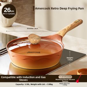 AMERCOOK | PFOA Free Deep Frying Pan
