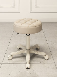 Modern Simple Style Beauty Salon Special Chair Mobile Rotation And Height Adjustment Makeup Pedicure Chair with Backrest